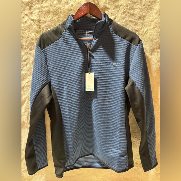 Greg Norman Attack life Mens Colorblock Long Sleeves 1/4 Zip Pullover Small NWT - Picture 11 of 11